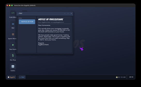 EggOS: Incremental Game Dev gameplay screenshot 2