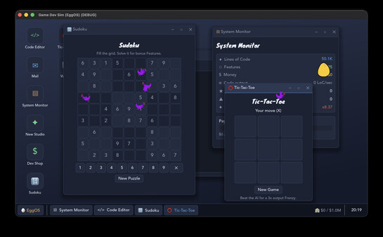 EggOS: Incremental Game Dev gameplay screenshot 4